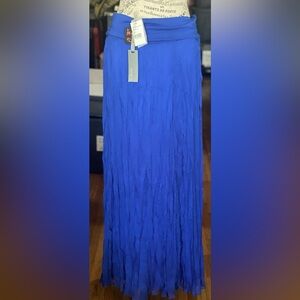 Vibrant Blue Maxi Skirt for Women